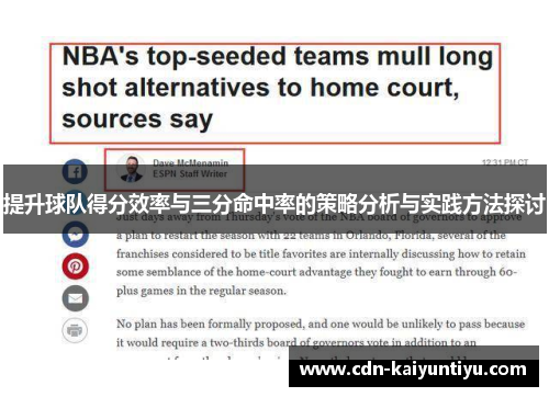提升球队得分效率与三分命中率的策略分析与实践方法探讨