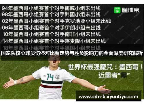 国家队核心球员伤停对比赛走势与胜负影响力的全面深度研究解析